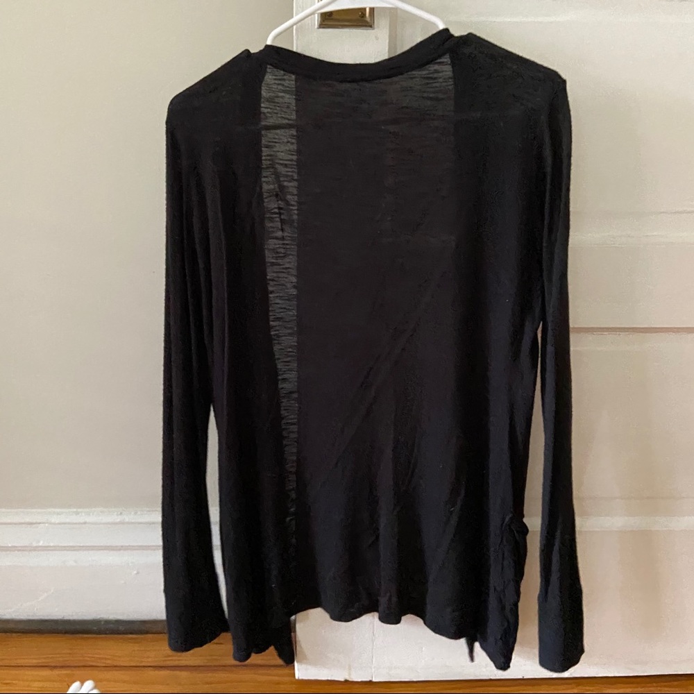 New York & Company Black Button Up Cardigan - Picture 7 of 7